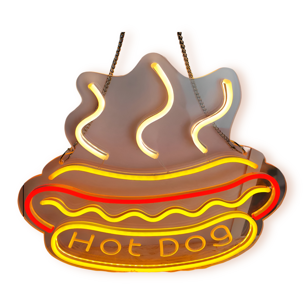 Fastfood LED Neonlamp – Kleurrijke Wanddecoratie met USB-aansluiting