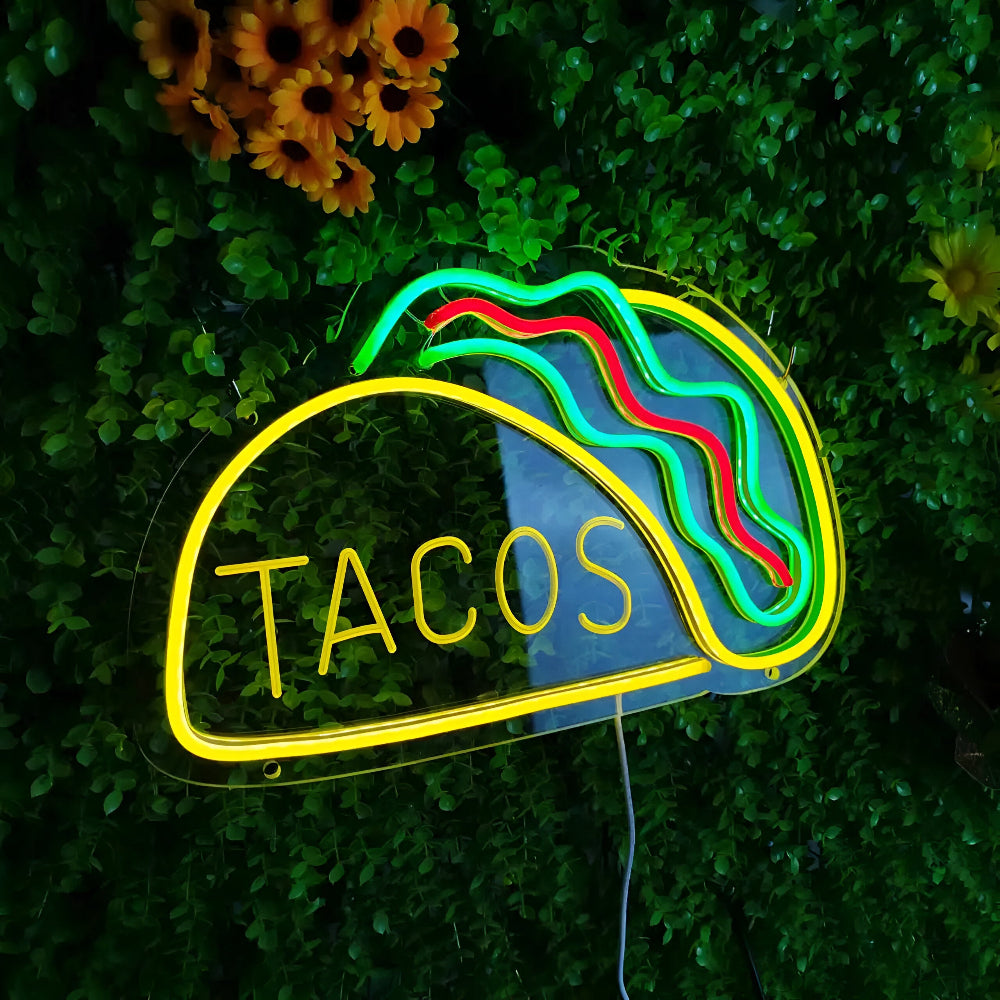 Fastfood LED Neonlamp – Kleurrijke Wanddecoratie met USB-aansluiting
