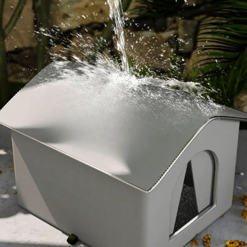 FrostGuard Buiten Kattenhuis – Waterdicht en Windbestendig voor Bescherming in Elk Weer