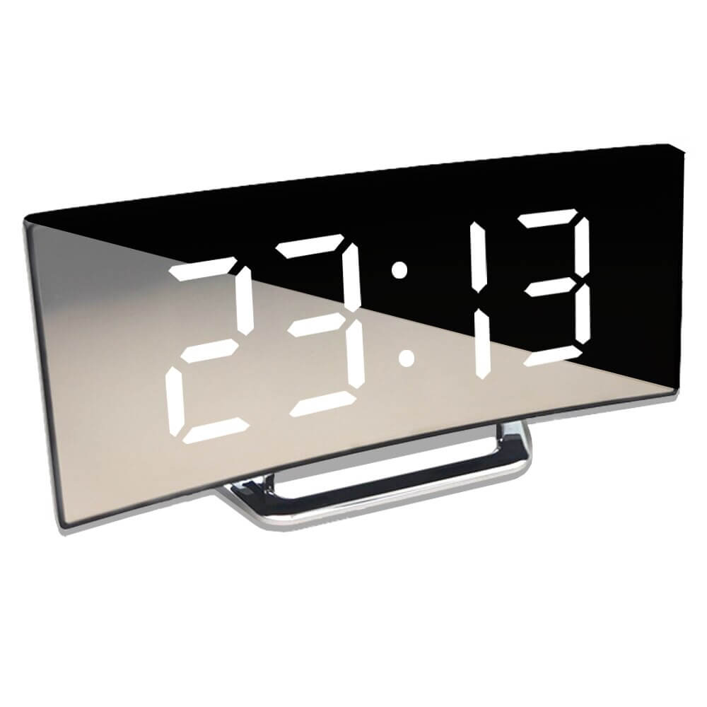 Gebogen LED Digitale Wekker