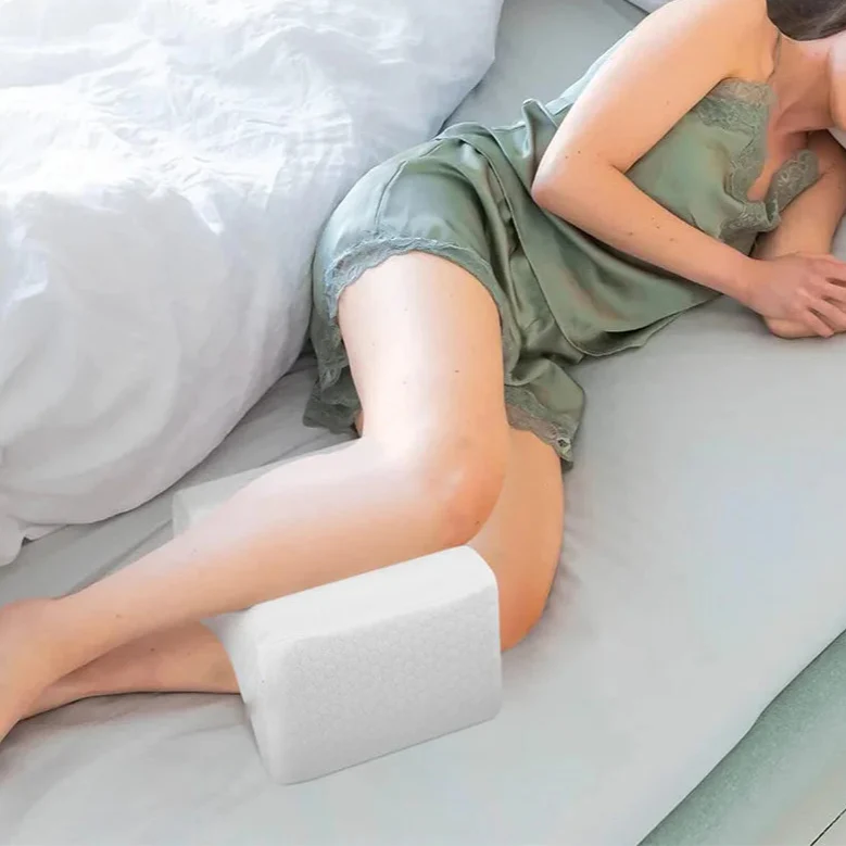 SleepEase Geheugenfoam Kniekussen - Orthopedisch, Zijslapers, 60x25cm