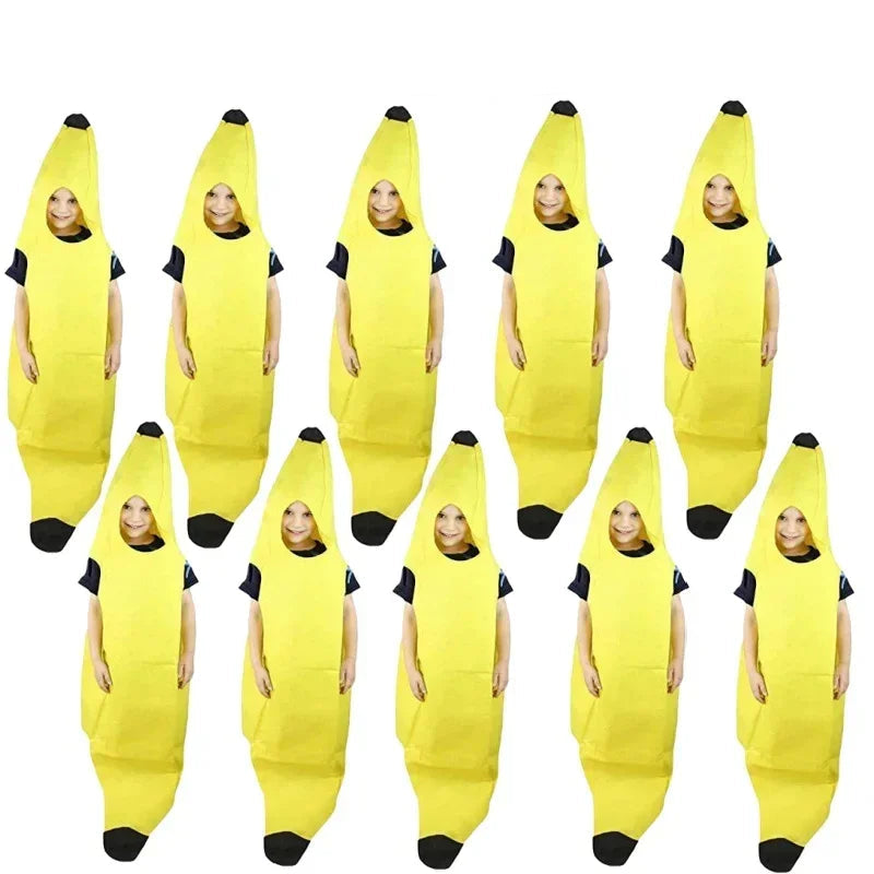 Geel Bananenkostuum voor Heren – Grappig Outfit voor Carnaval, Halloween & Themafeesten