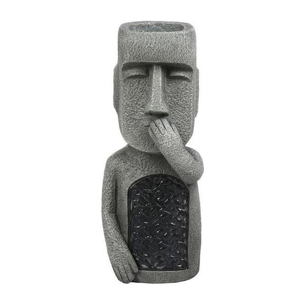 KunstTuin Sculptuur Bloempot met Solar LED – Decoratief & Functioneel