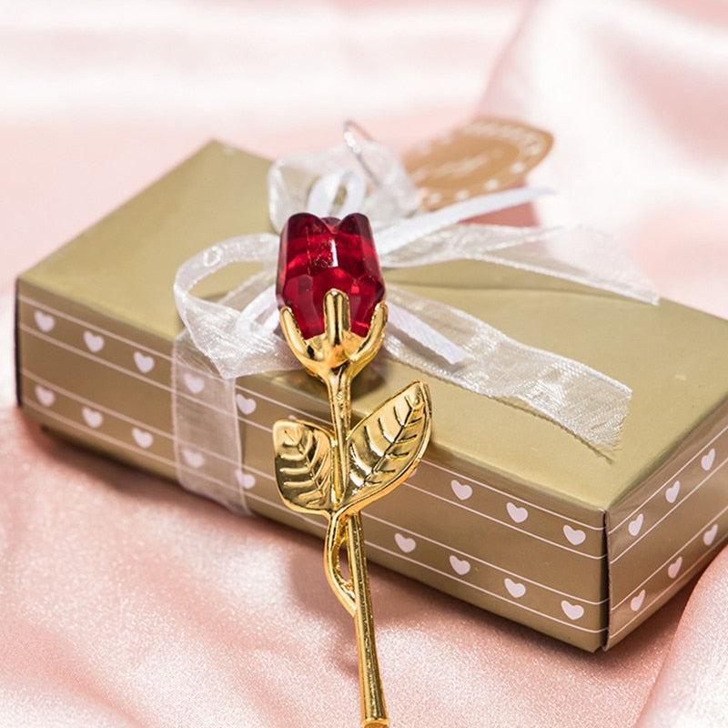 Luxe Kristallen Roos in Gift Box – Valentijnscadeau voor Haar