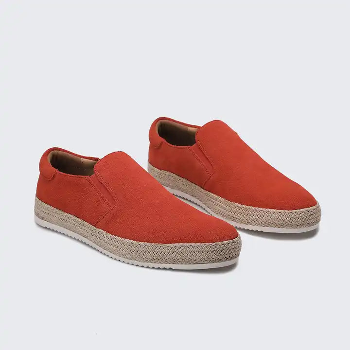 Varedo herenschoenen van suède – Luxe instappers met leren binnenzool