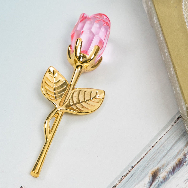 Luxe Kristallen Roos in Gift Box – Valentijnscadeau voor Haar