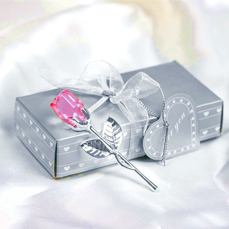 Luxe Kristallen Roos in Gift Box – Valentijnscadeau voor Haar