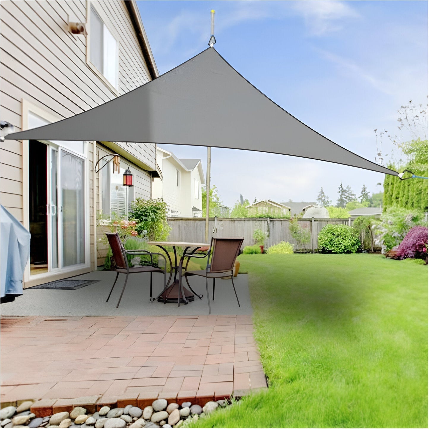 Waterafstotend Zonnescherm – UV-bescherming voor Balkon, Tuin of Terras (Driehoek of Vierkant)