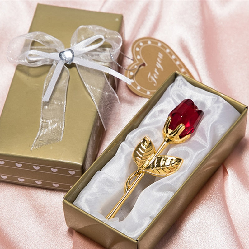 Luxe Kristallen Roos in Gift Box – Valentijnscadeau voor Haar