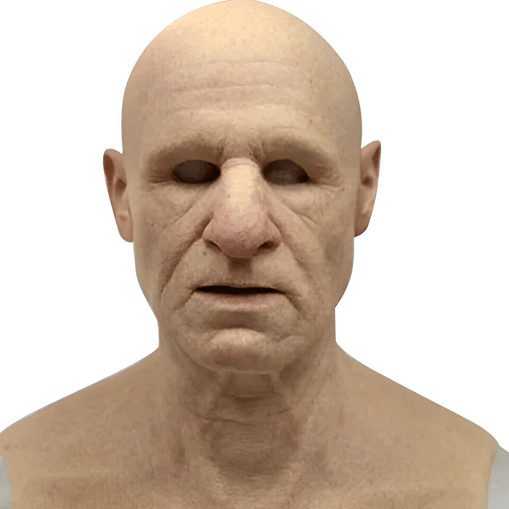 Realistisch Oud Man Masker β Halloween en Cosplay Latex Masker met Beweegbare Mond