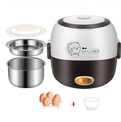 SteamMate Elektrische Lunchbox – Koken, Stomen & Warmhouden – 1L – 200W