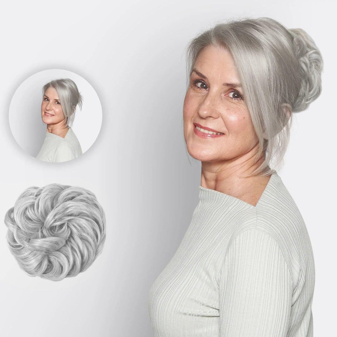 Volumehaar Scrunchie met Dutt-Effect – Volumineuze Look & Natuurlijk Finish