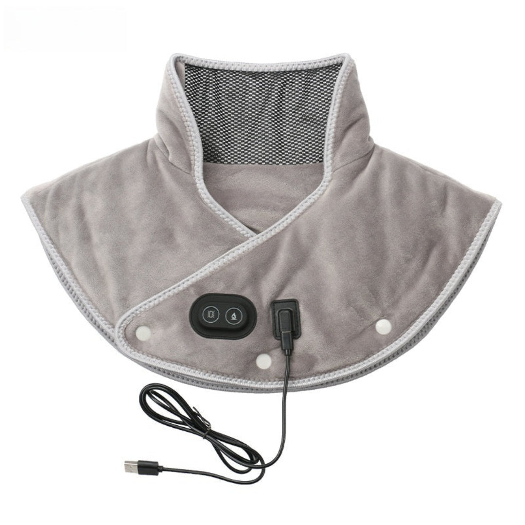 WarmRelax Nek & Schouder Massageband – USB Verwarmde Massageverpakking met Warmtefunctie
