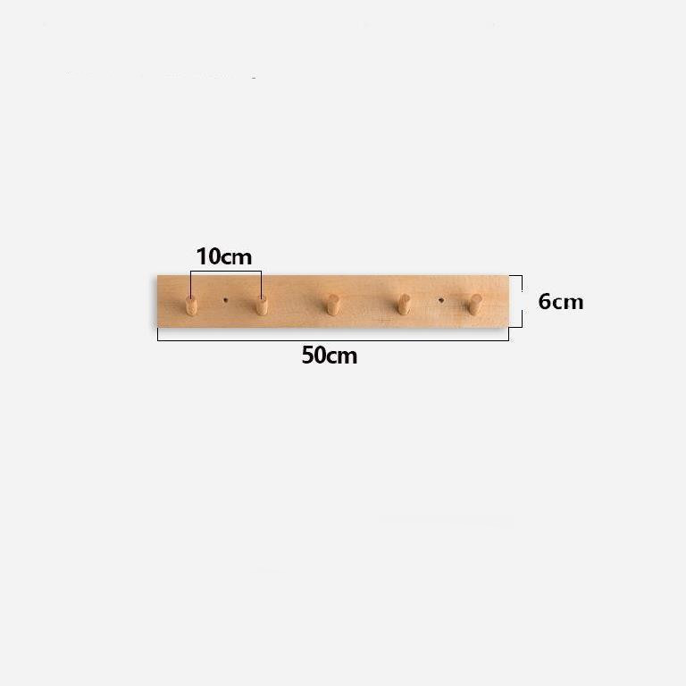 Houten Wandkapstok Minimalistisch Design met Natuurlijke Uitstraling