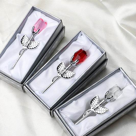 Luxe Kristallen Roos in Gift Box – Valentijnscadeau voor Haar