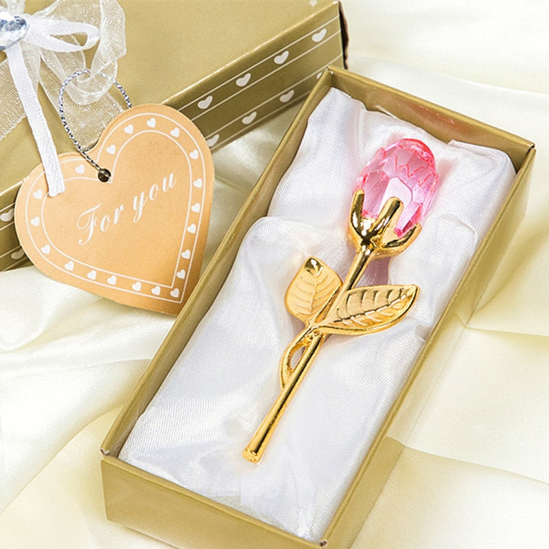 Luxe Kristallen Roos in Gift Box – Valentijnscadeau voor Haar