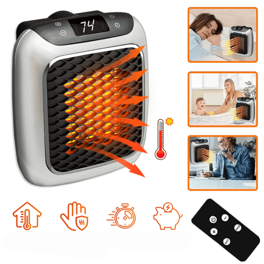 Compacte Mini Verwarmer met Antimicrobieel Filter – Snelle Warmte en Kostenbesparing – Dante Mini Verwarming
