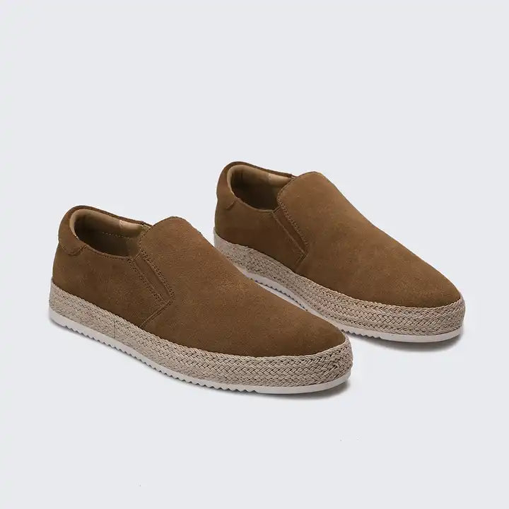 Varedo herenschoenen van suède – Luxe instappers met leren binnenzool