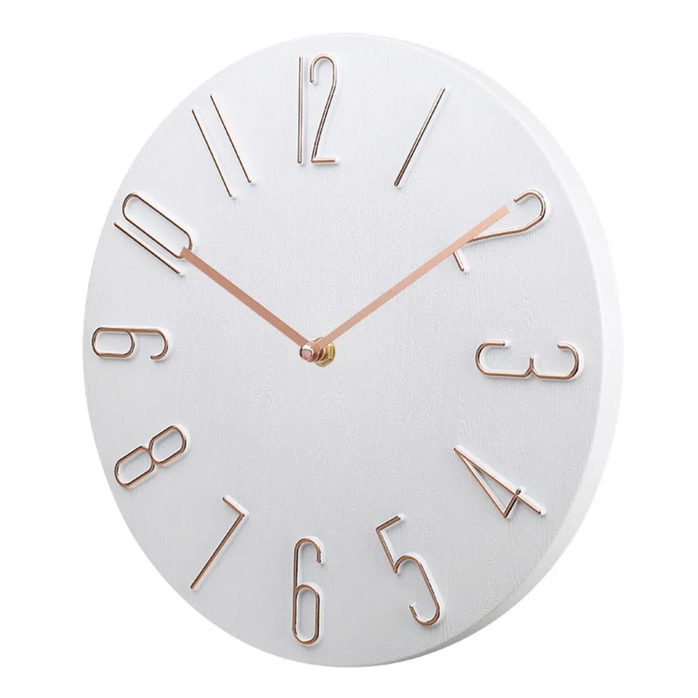 Silencio Moderne Stille Wandklok – Minimalistisch Design met Quartz Uurwerk
