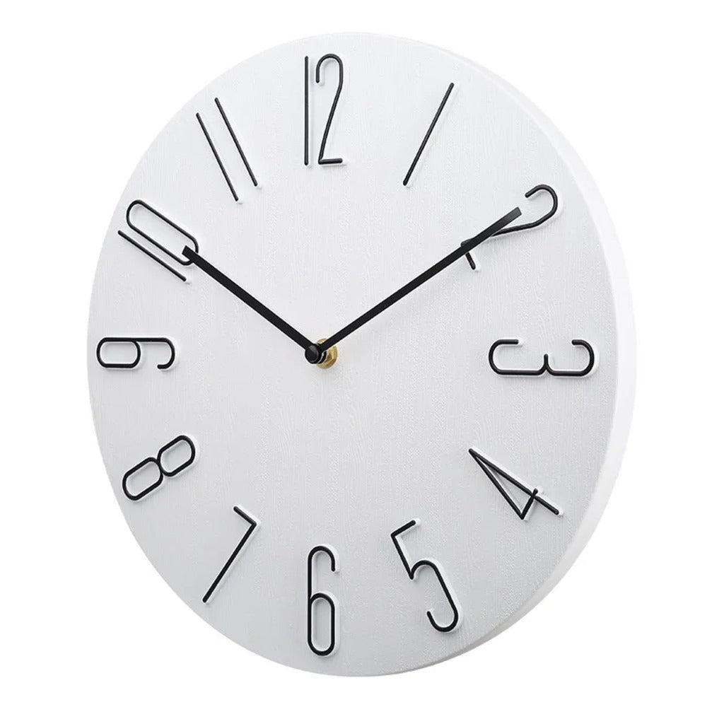 Silencio Moderne Stille Wandklok – Minimalistisch Design met Quartz Uurwerk