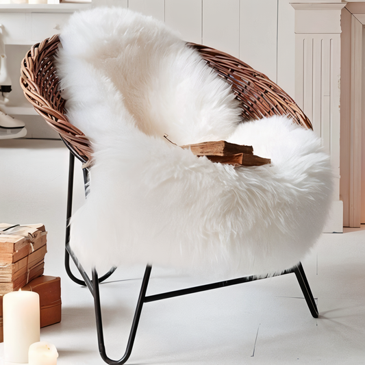 ShearLuxe Kunstbont Tapijt – Zacht Imitatie Schapenvacht voor Huisdecoratie