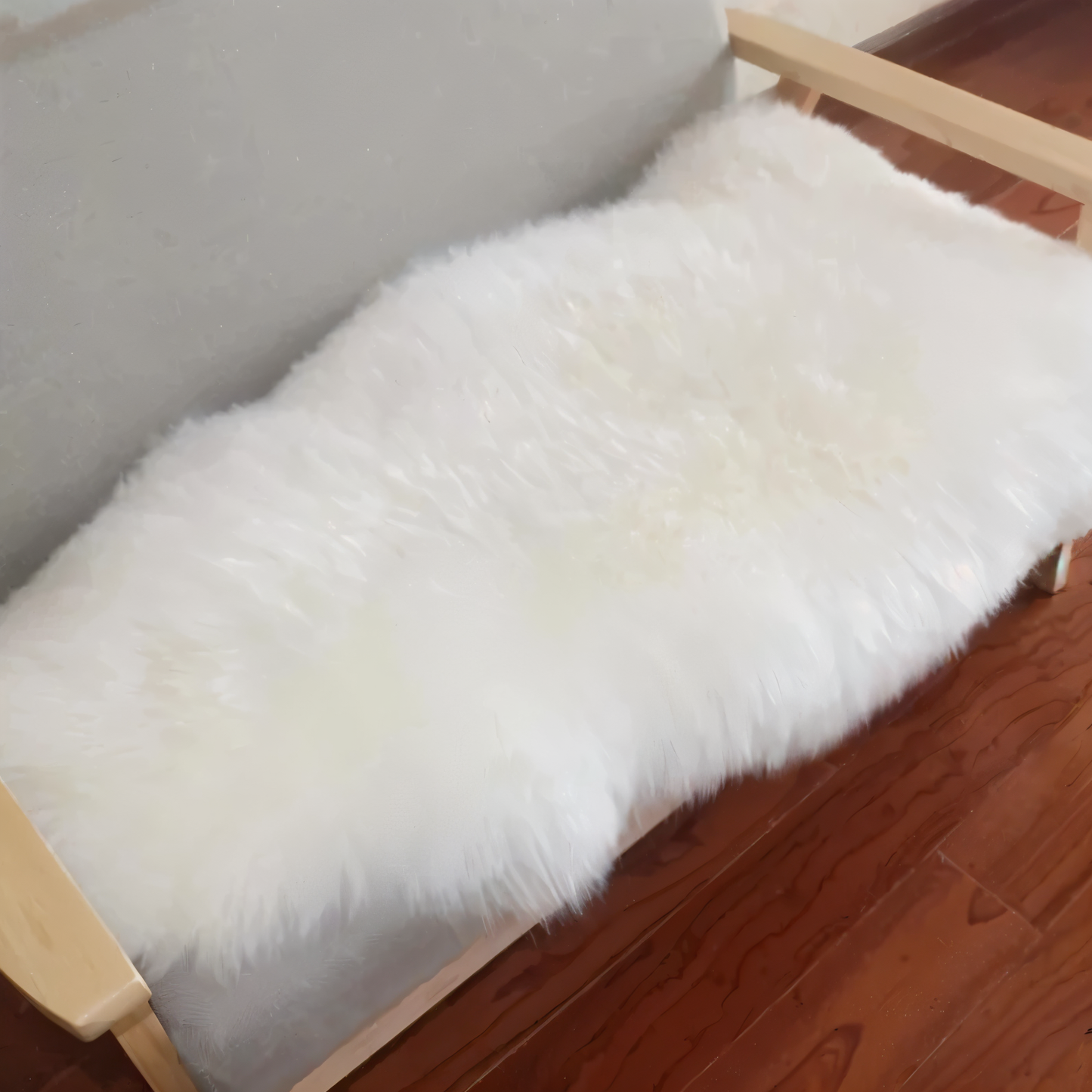 ShearLuxe Kunstbont Tapijt – Zacht Imitatie Schapenvacht voor Huisdecoratie