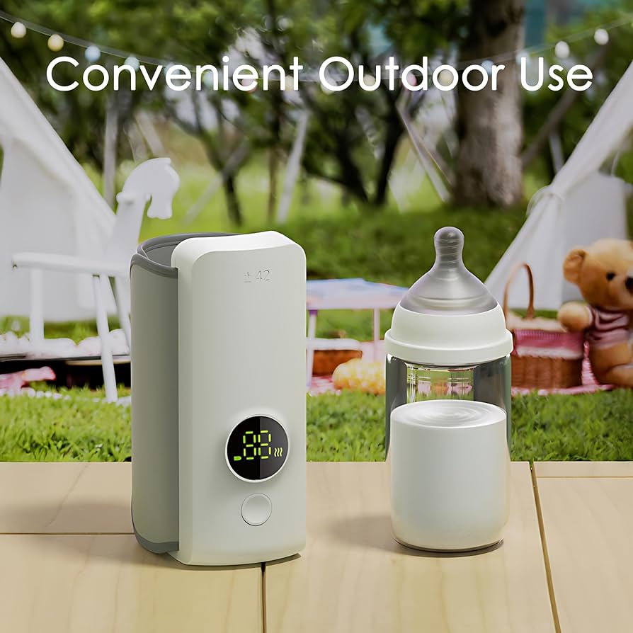 WarmBuddy Mini – Draagbare USB Flesverwarmer met LCD Temperatuurregeling