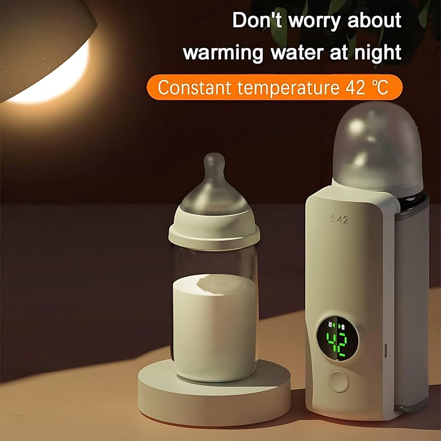WarmBuddy Mini – Draagbare USB Flesverwarmer met LCD Temperatuurregeling