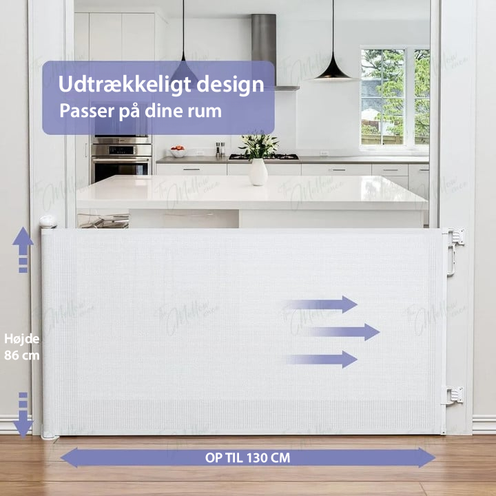 Uittrekbaar Veiligheidshekje voor Baby’s en Huisdieren – Tot 140 cm – VeiligWonen Gate