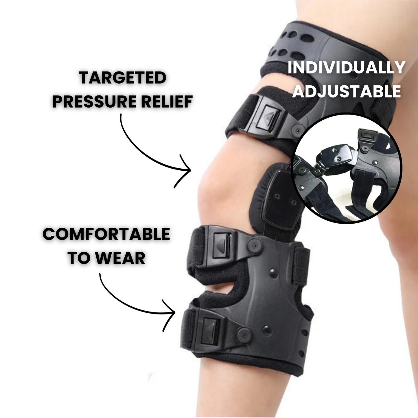 KnieSupport Pro – Verstelbare Knieclip voor Stabiliteit en Comfort