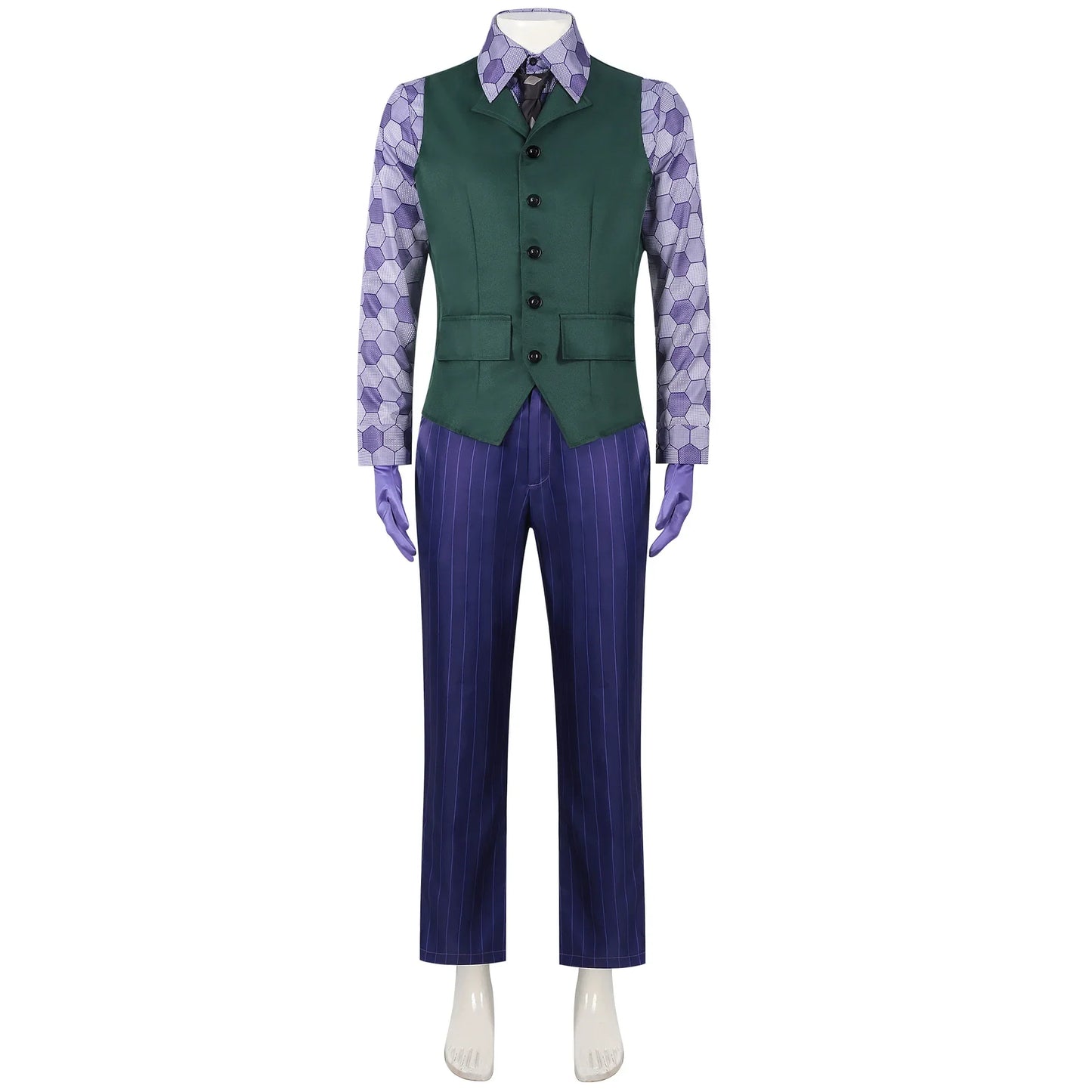 Clown Kostuum voor Volwassenen – Complete Set met Jas, Shirt, Vest en Stropdas
