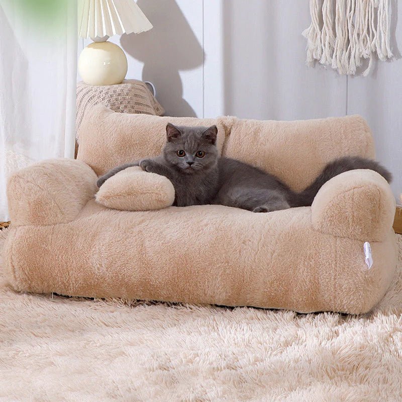 Kalmerende Pet Sofa – Orthopedisch Hondenbed met Verhoogde Randen en Machinewasbare Hoes voor Extra Comfort en Ondersteuning