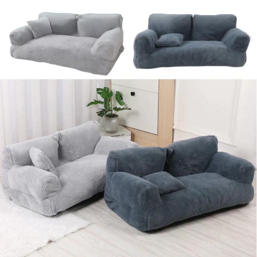 Kalmerende Pet Sofa – Orthopedisch Hondenbed met Verhoogde Randen en Machinewasbare Hoes voor Extra Comfort en Ondersteuning