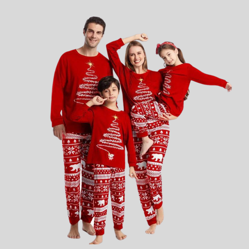 Kerstpyjama voor de familie | Bijpassende holidays slaapmode voor de hele familie