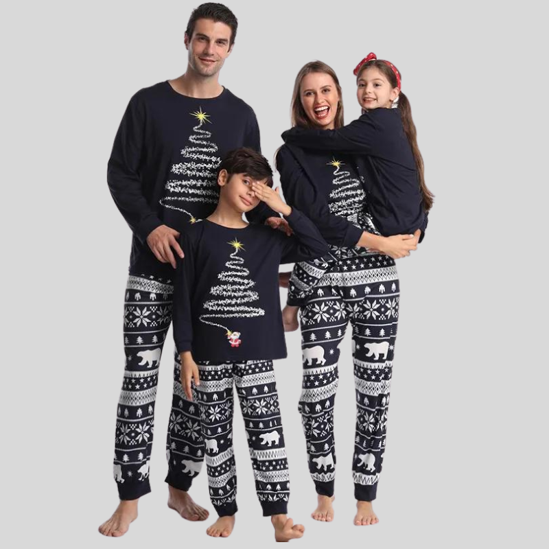Kerstpyjama voor de familie | Bijpassende holidays slaapmode voor de hele familie