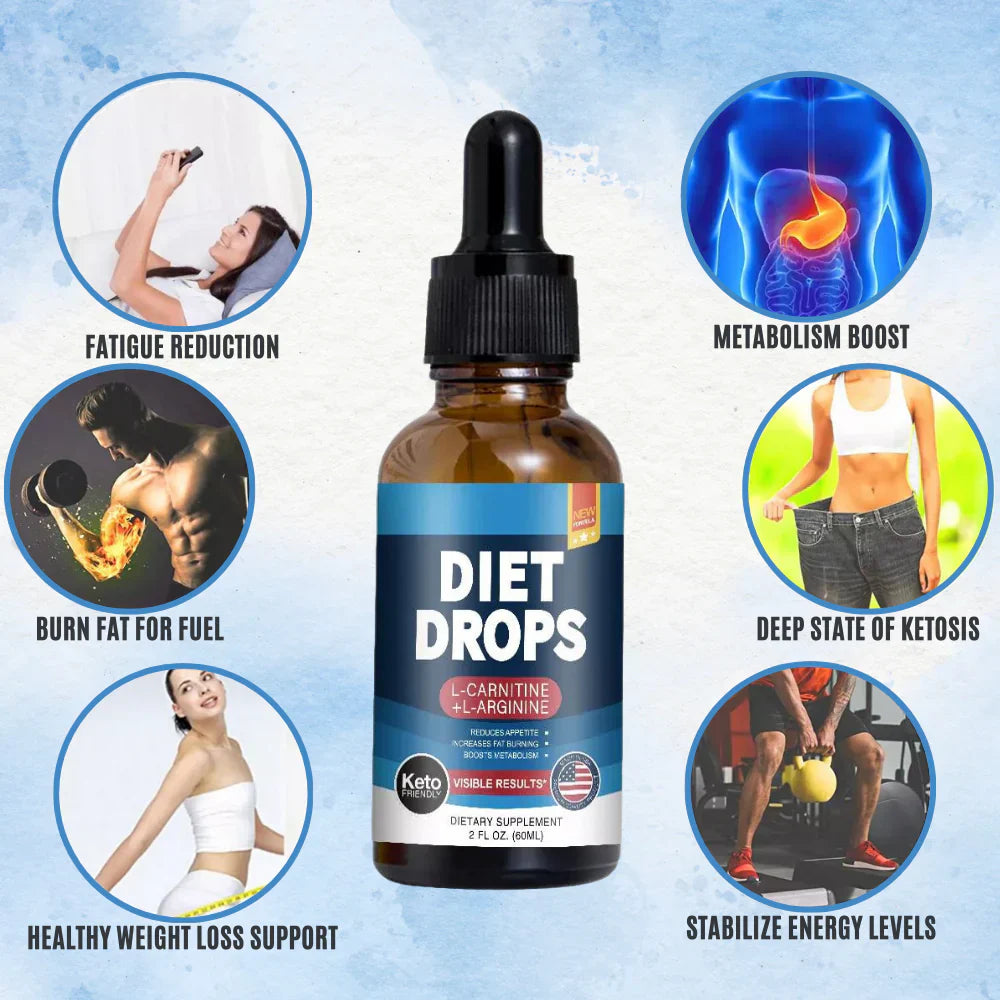 Keto Afvaldruppels – Ondersteunt Vetverbranding en Gewichtsbeheersing
