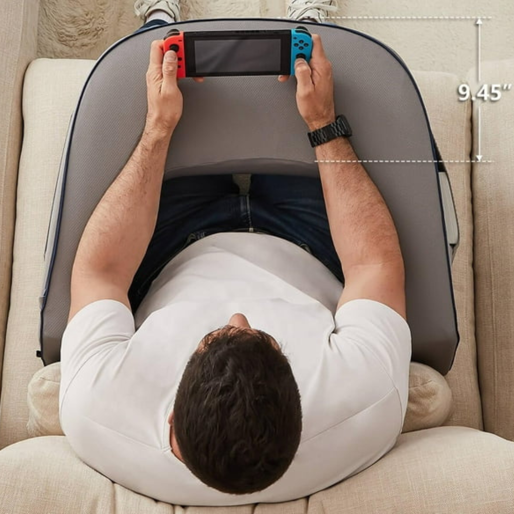 Laptophouder met Geheugenschuim | Ergonomisch Laptopkussen voor Bed & Bank