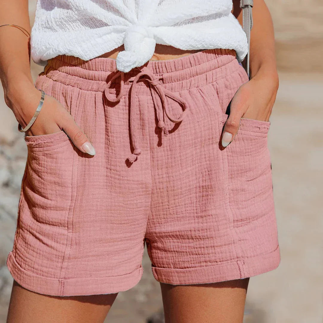 Dames Zomershorts Levora – Lichtgewicht, Losse Pasvorm & Elastische Taille