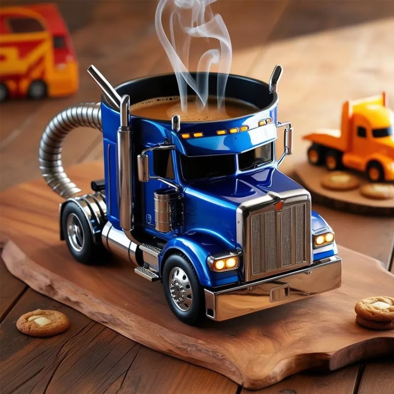Luxe Keramische Vrachtwagen Koffiemok | Perfect Cadeau voor Vrachtwagenliefhebbers