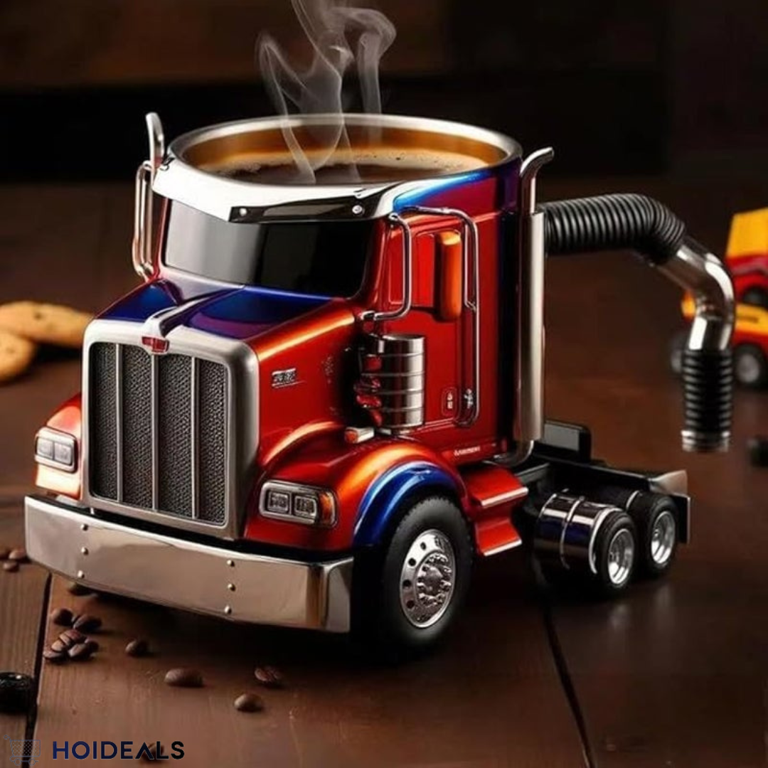 Luxe Keramische Vrachtwagen Koffiemok | Perfect Cadeau voor Vrachtwagenliefhebbers