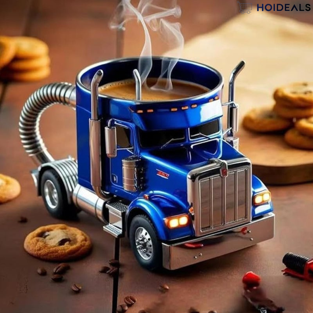 Luxe Keramische Vrachtwagen Koffiemok | Perfect Cadeau voor Vrachtwagenliefhebbers