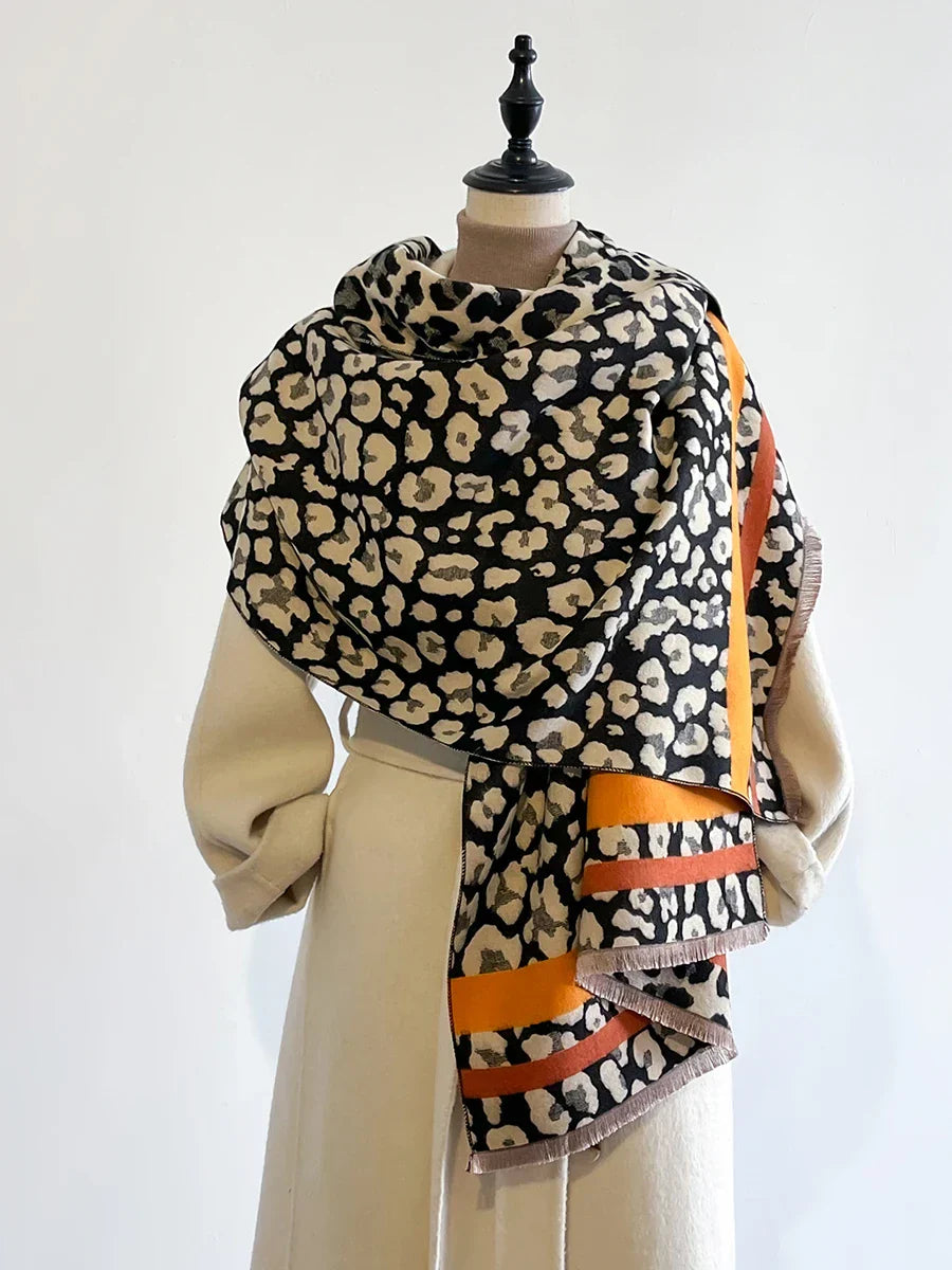 Dames Winter Sjaal Dubbelzijdig met Zachte Warmte en Comfort