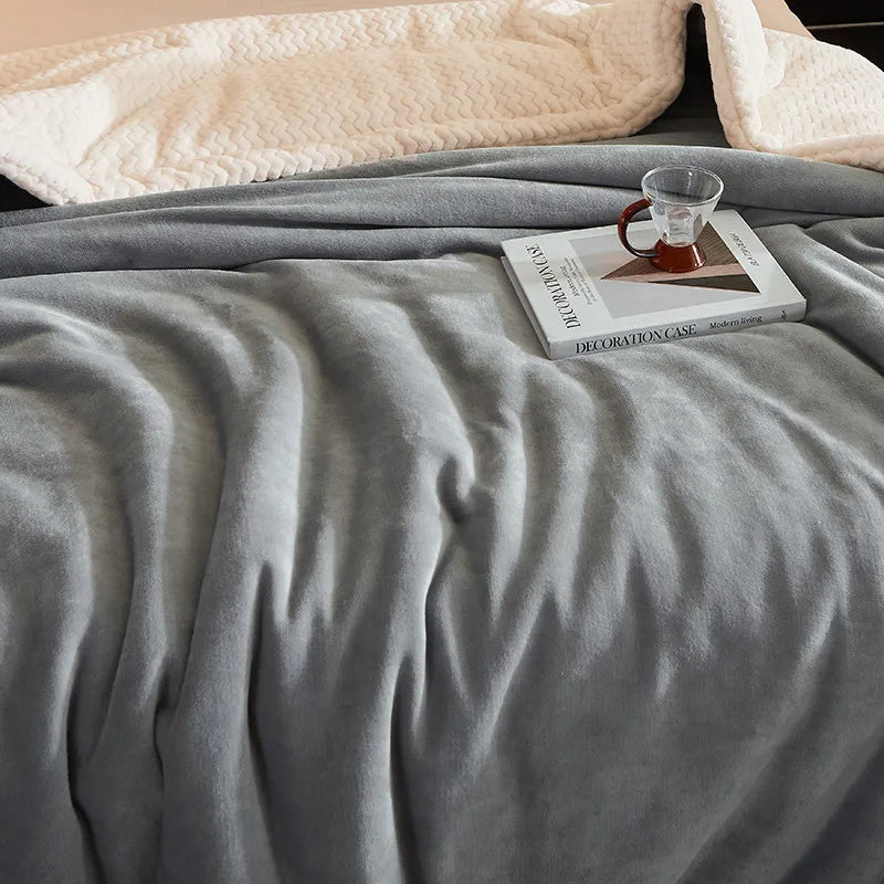 CozyLuxe Fleece Deken – Zachte Winterdeken van Hoogwaardig Polyester voor Warmte en Comfort