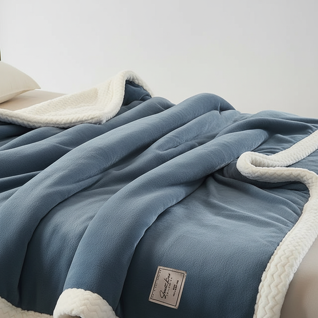 CozyLuxe Fleece Deken – Zachte Winterdeken van Hoogwaardig Polyester voor Warmte en Comfort