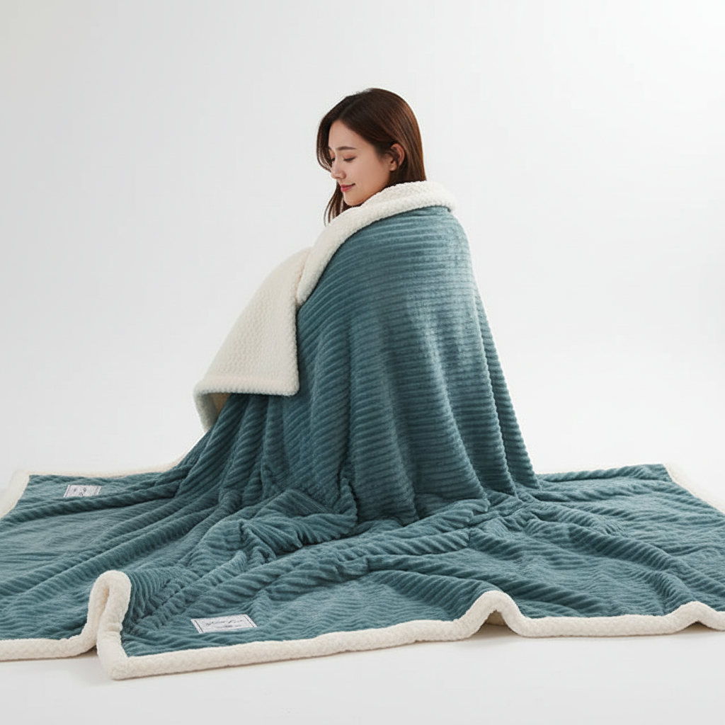 CozyLuxe Fleece Deken – Zachte Winterdeken van Hoogwaardig Polyester voor Warmte en Comfort