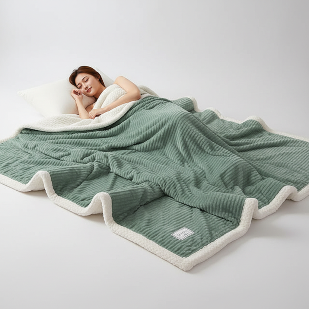 CozyLuxe Fleece Deken – Zachte Winterdeken van Hoogwaardig Polyester voor Warmte en Comfort