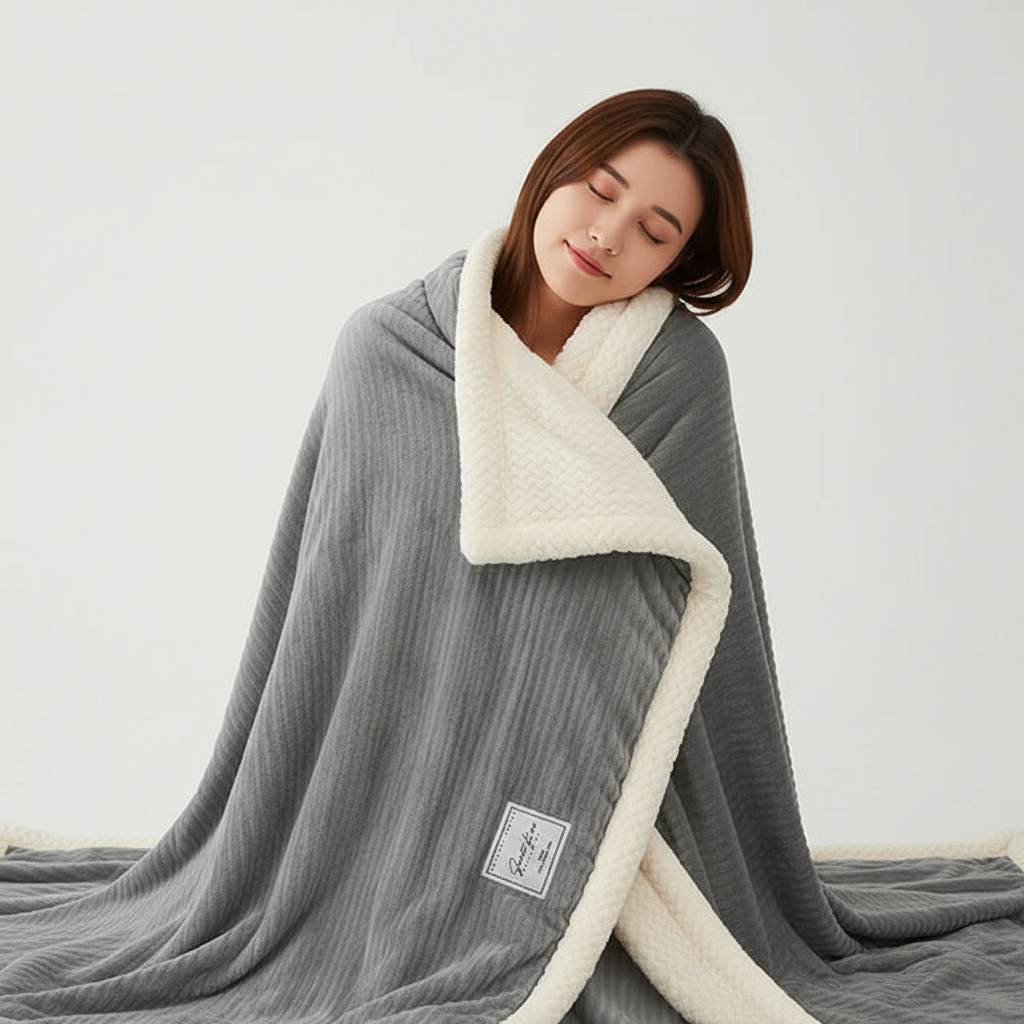 CozyLuxe Fleece Deken – Zachte Winterdeken van Hoogwaardig Polyester voor Warmte en Comfort