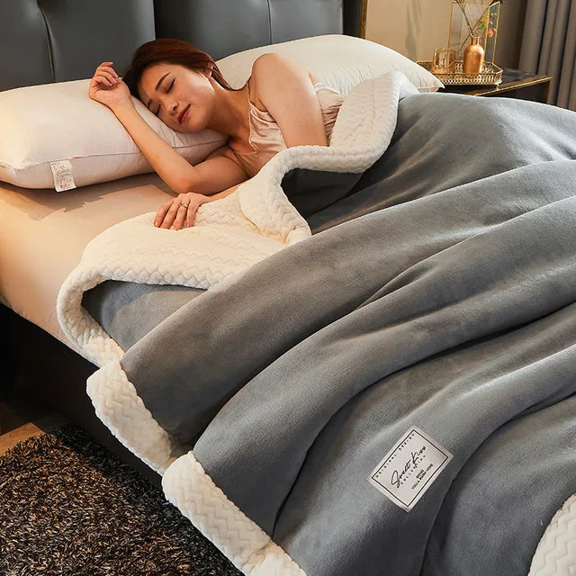 CozyLuxe Fleece Deken – Zachte Winterdeken van Hoogwaardig Polyester voor Warmte en Comfort