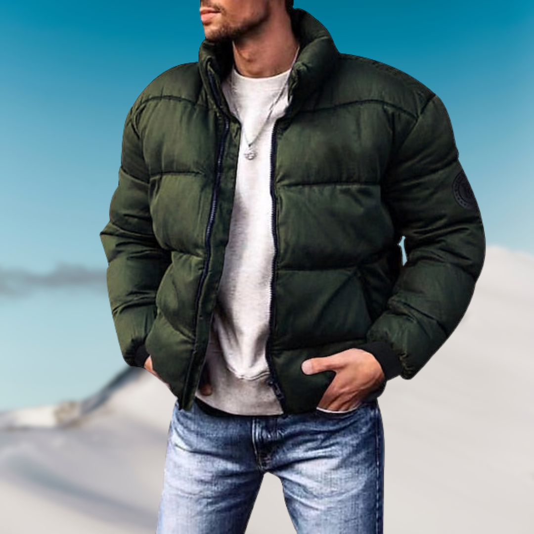 MetroWarm Heren Pufferjas – Stijlvolle Winterjas met Comfortabele Pasvorm