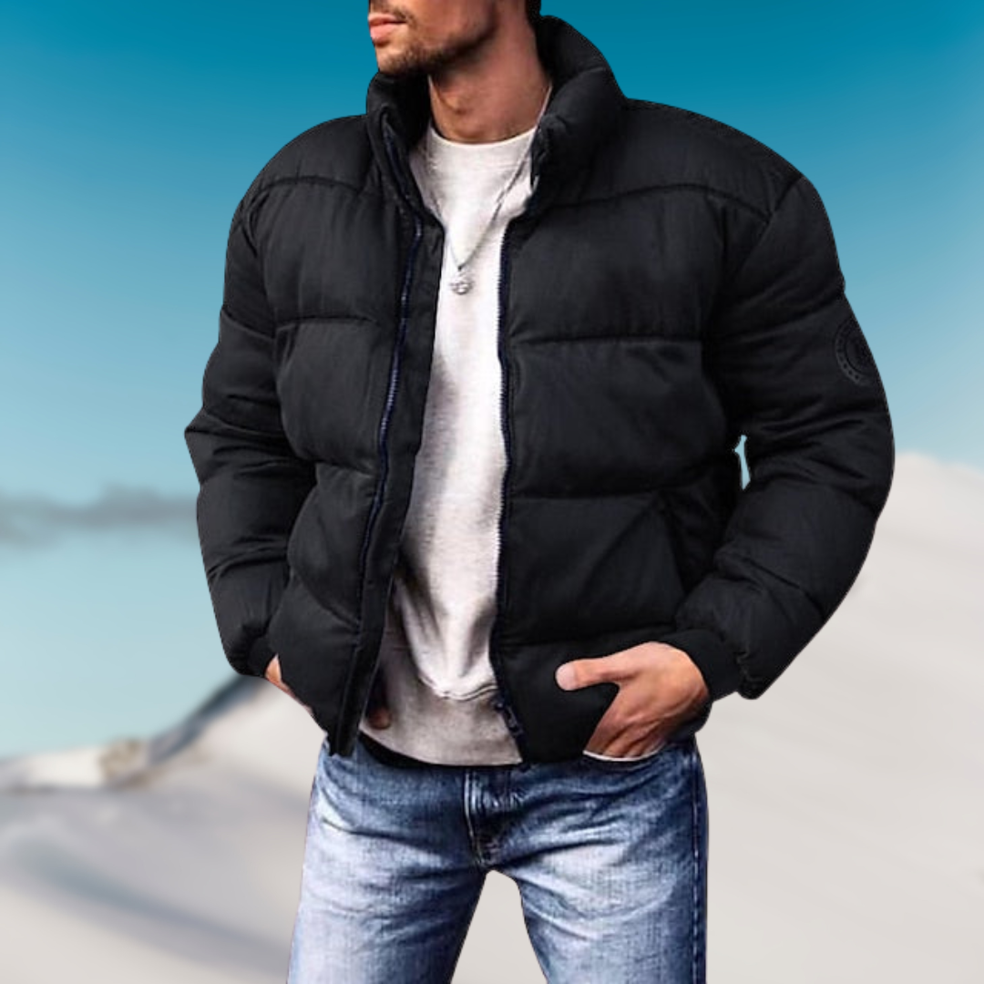 MetroWarm Heren Pufferjas – Stijlvolle Winterjas met Comfortabele Pasvorm